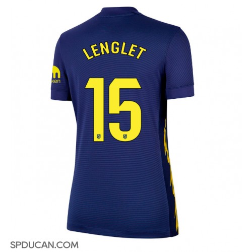 Zenski Nogometni Dres Atletico Madrid Clement Lenglet #15 Gostujuci 2025-26 Kratak Rukav